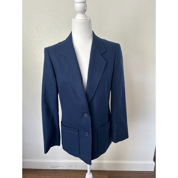 Pendleton Jackets & Blazers - Pendleton Women's Virgin Wool Blue Blazer Gold Tag Size 10